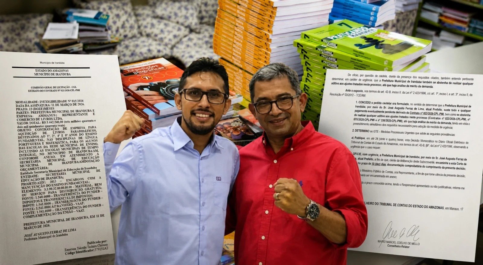 TCE-AM admite processo sobre contrato de livros