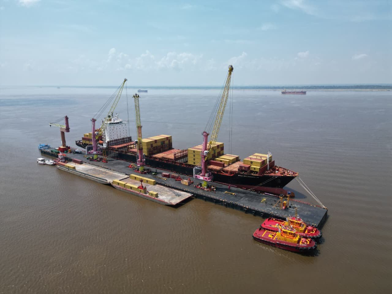 Píer do Chibatão será alternativa para transporte de cargas durante estiagem no Amazonas