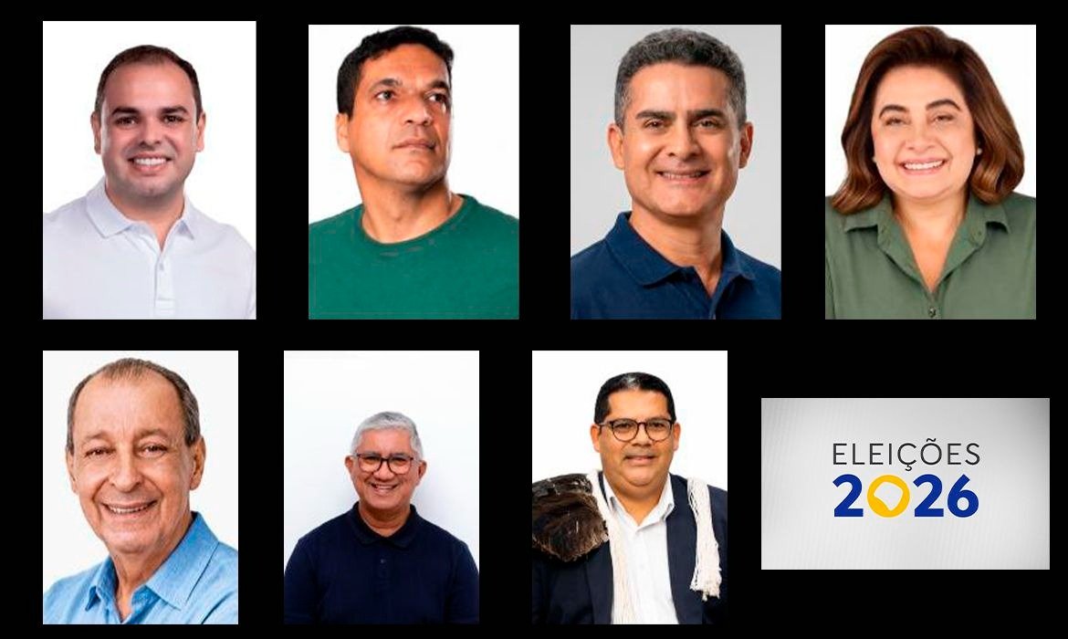 Quem são os sete candidatos a governador do Amazonas em 2026?