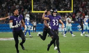 Maracanã recebe noite histórica da NFL com vitória dos Ravens